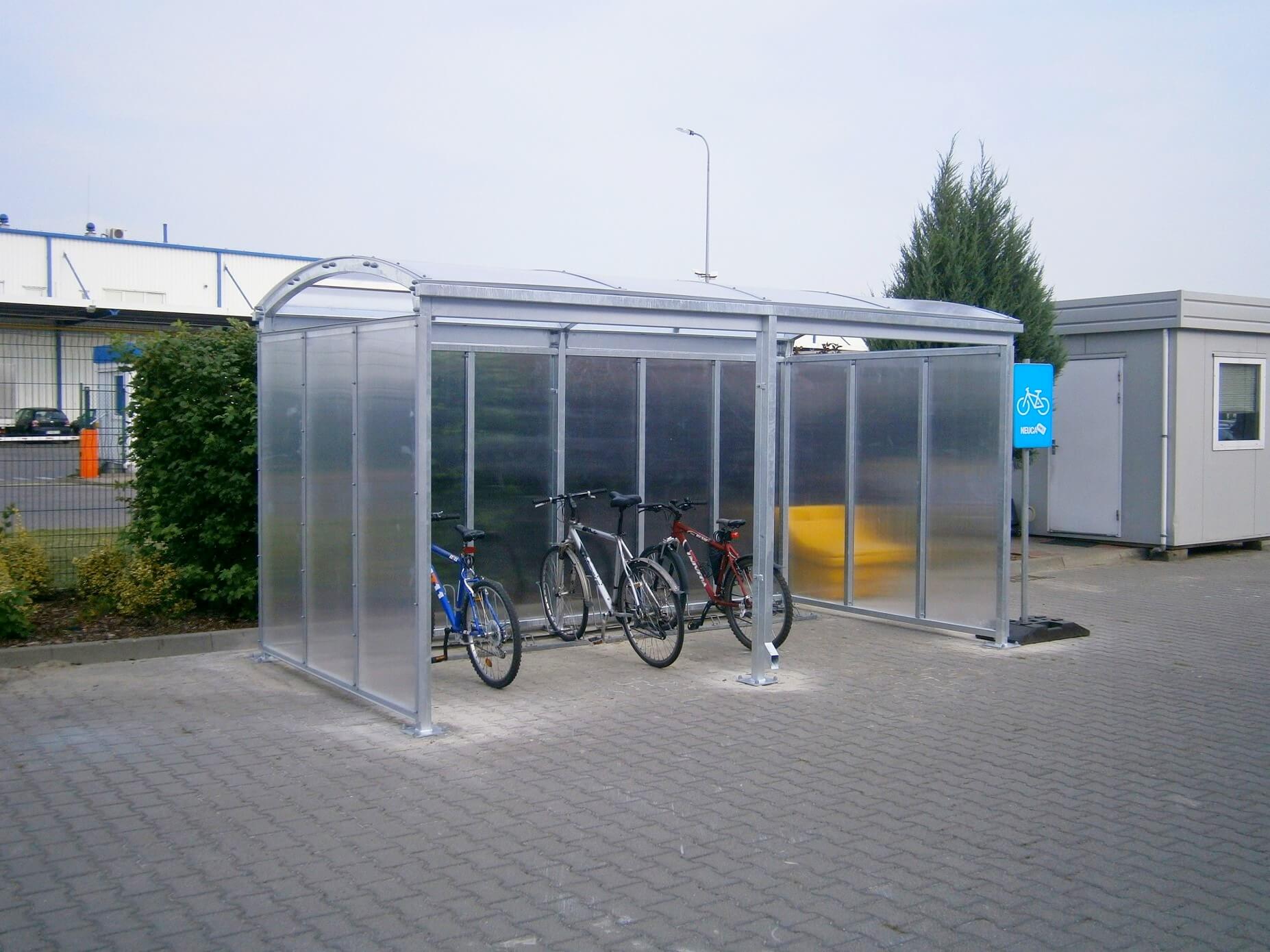 Wiaty rowerowe zadaszenia na rowery otwarte zabudowane Producent